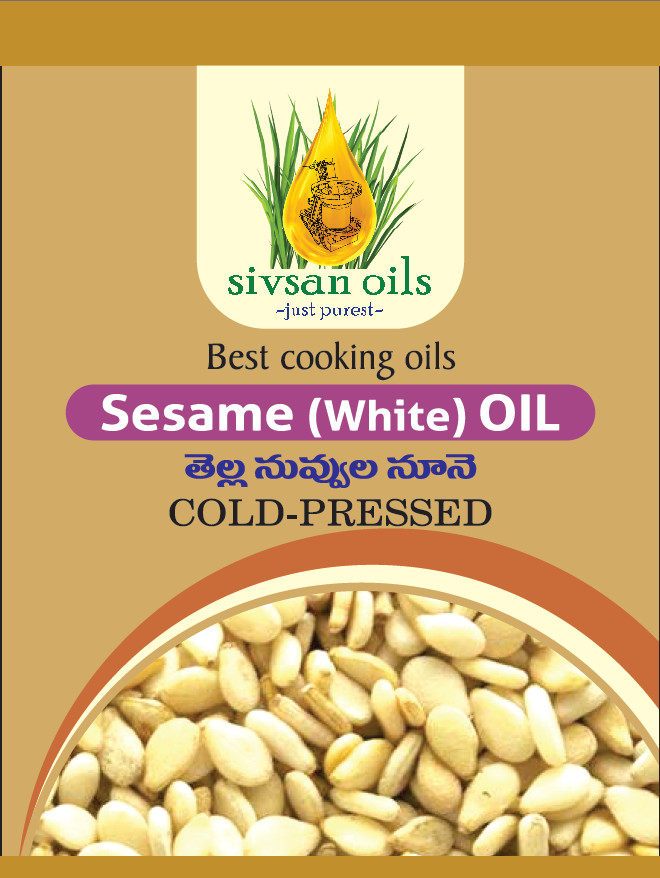 White Sesame Oil - Cold Pressed - Regular